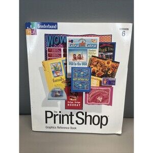 Broderbund The Print Shop Version 6 Graphics Reference Book 1998 Paperback Exc